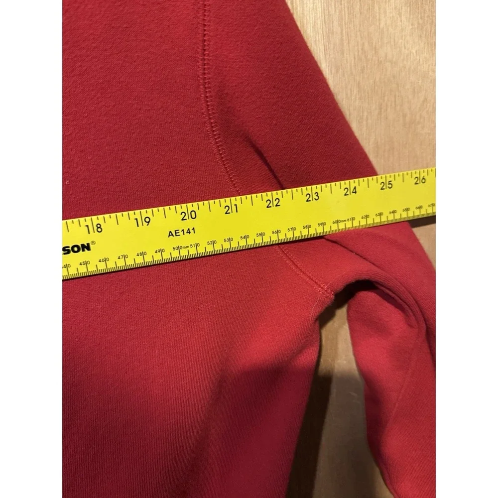 Wisconsin Red Drawstring Hoodie - Size Medium